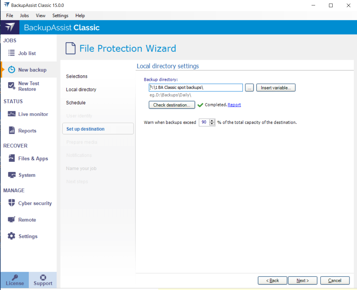 Destination media Destination media